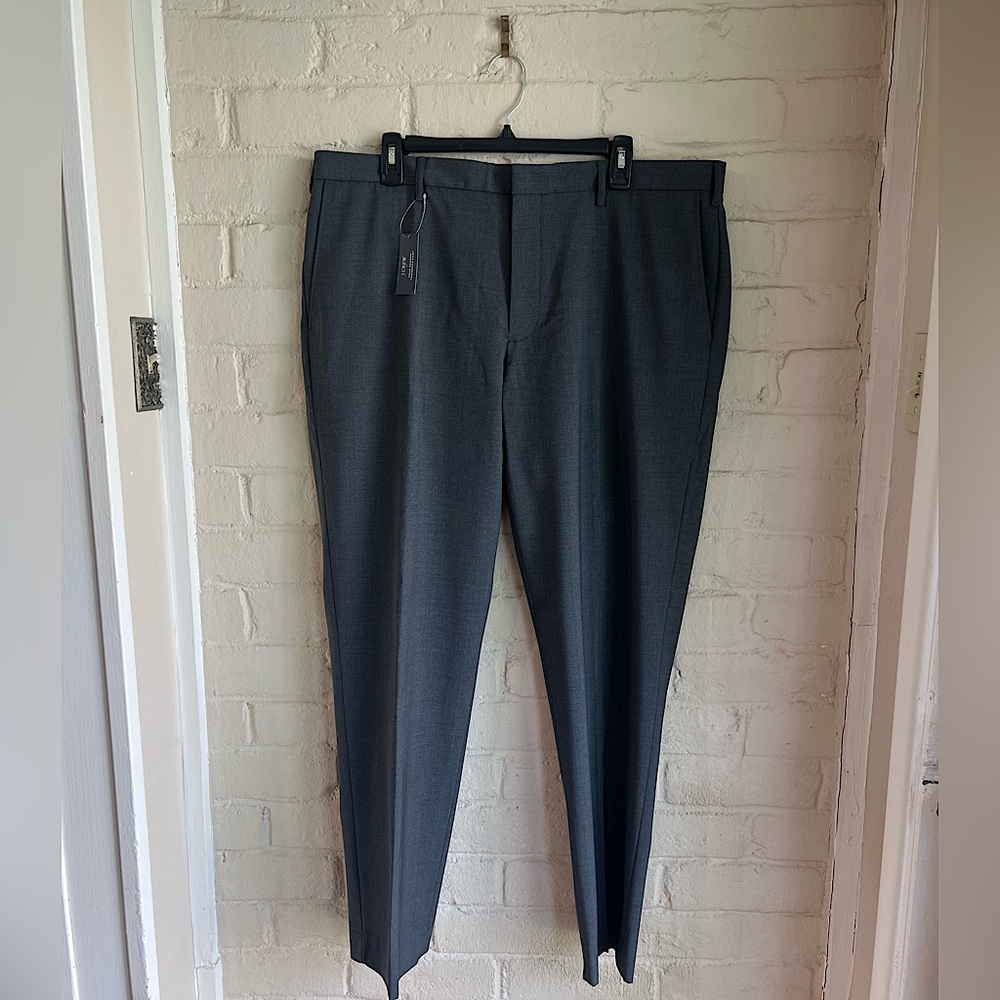 J.Crew men’s Thompson gray dress pants slacks size 38 x 32 NWT